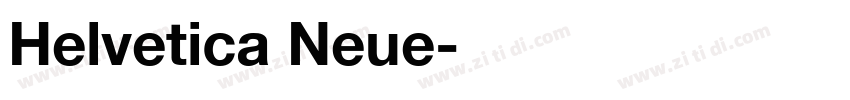 Helvetica Neue字体转换